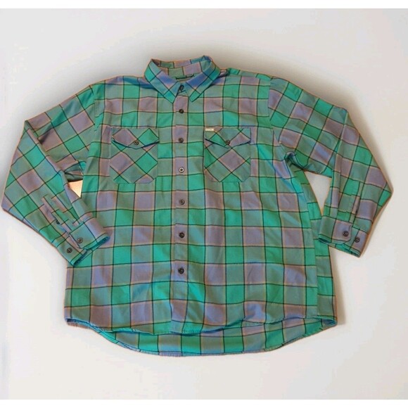 Dixxon Flannel Company The Auld Pub Mens 3X Green Plaid Button Up Shirt - Picture 1 of 8